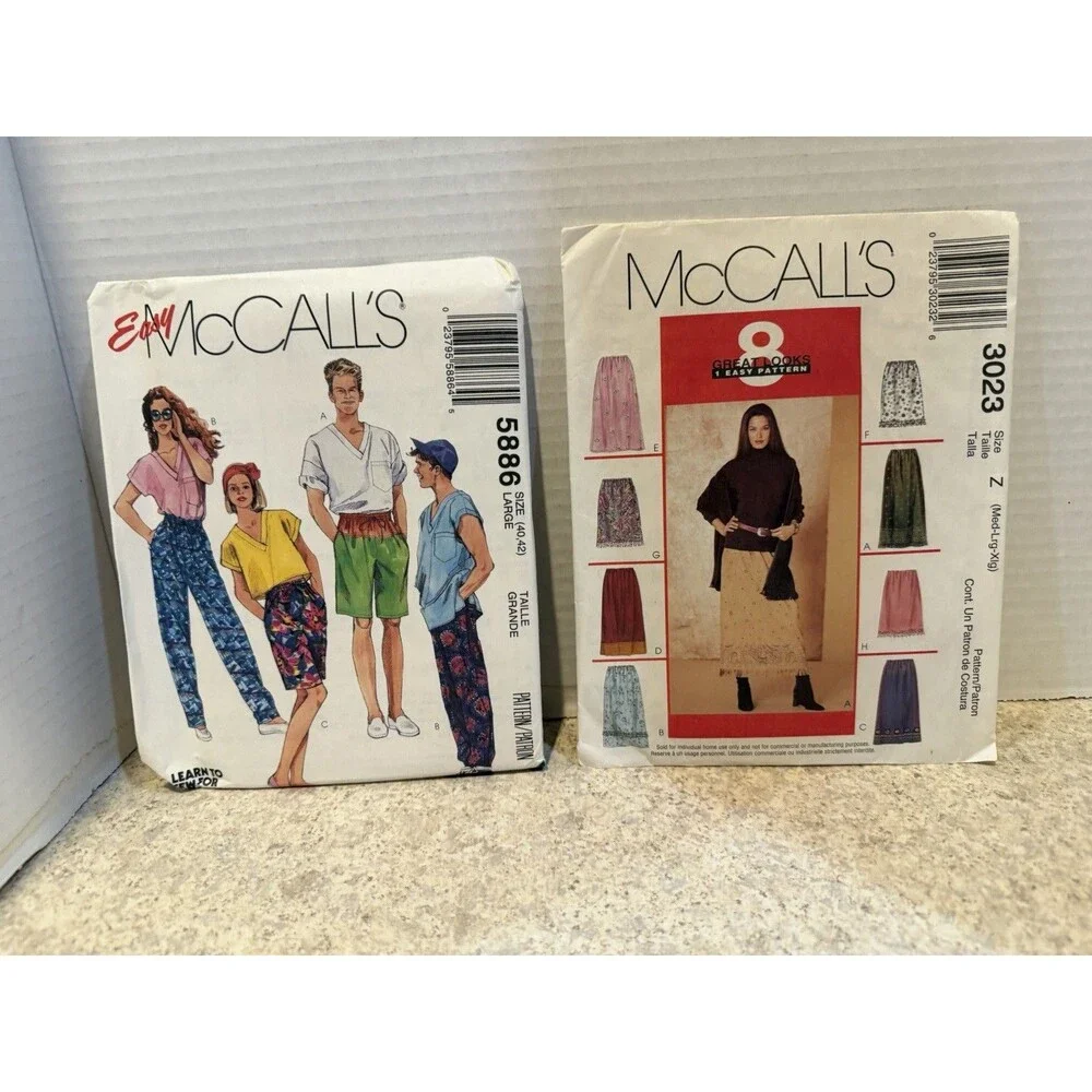 Vintage McCall's Sewing Pattern Lot of 16 Misses Dresses Tops Home Dec